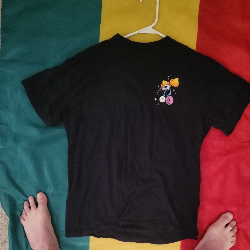 Miken Black Kids Tee with Colorful Graphic